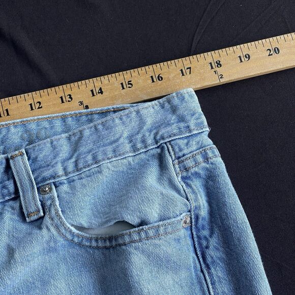 J Crew Broken in Boyfriend Jeans Womens Size 29 Blue Distressed Cotton Casual - Picture 8 of 11